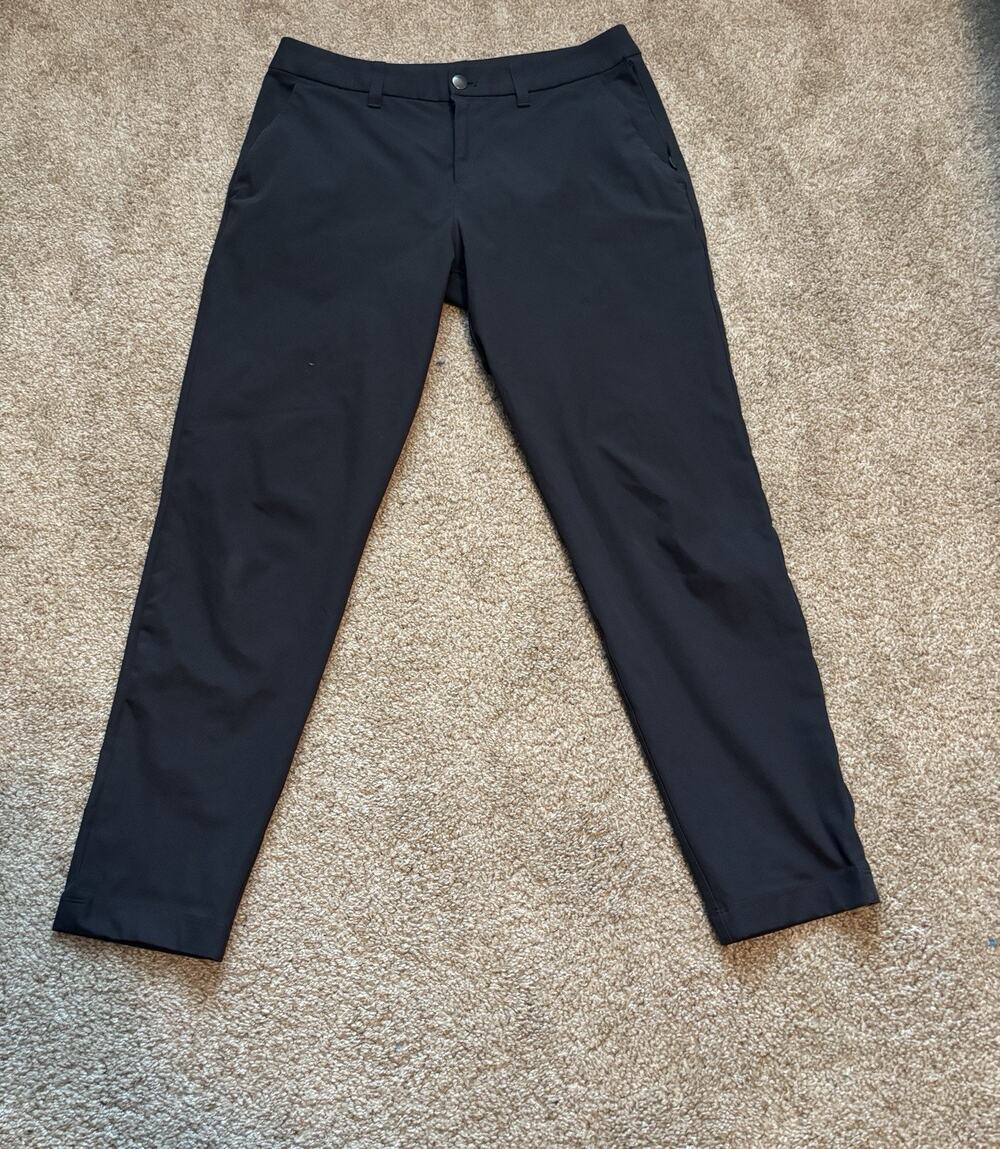 Lululemon ABC Trouser Pants Dark Gray Warpstreme Slim Fit LM5AQYS Mens 31 X 27